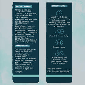 NOVEHA label close-up showing ingredients and clear usage instructions