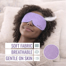 NOVEHA mask held in hand to show size and portable travel-friendly benefit