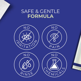 NOVEHA wipe held in hand for scale illustrating single-use portability and convenience
