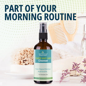 NOVEHA bottle in travel bag for convenient on-the-go relief