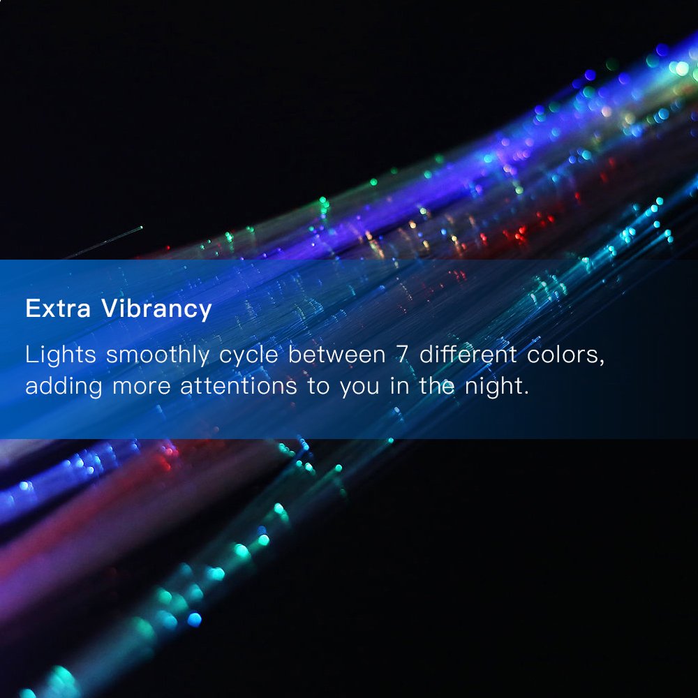 Novelty Place fiber-optic closeup showing glowing strands and vivid color benefit