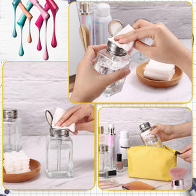 Noverlife flip-top cap open detail protecting pump and preventing accidental spills