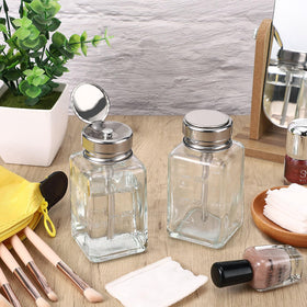 Noverlife packed in cosmetics bag showing travel-ready, leak-resistant convenience