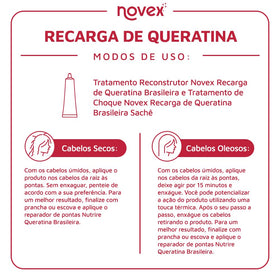 NOVEX ingredient label close-up highlighting keratin and quality ingredients