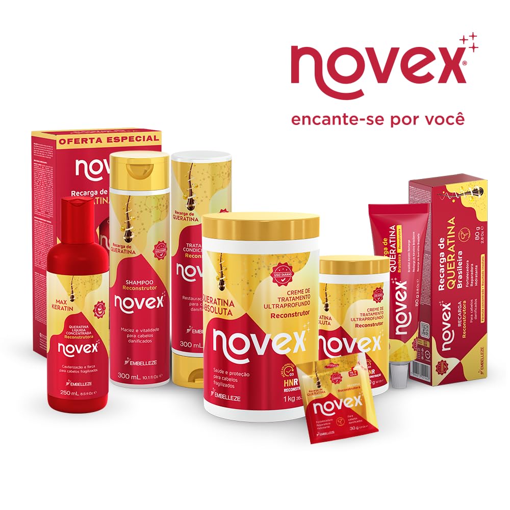 NOVEX in lifestyle scene with blow-dryer showing styling ease and frizz control