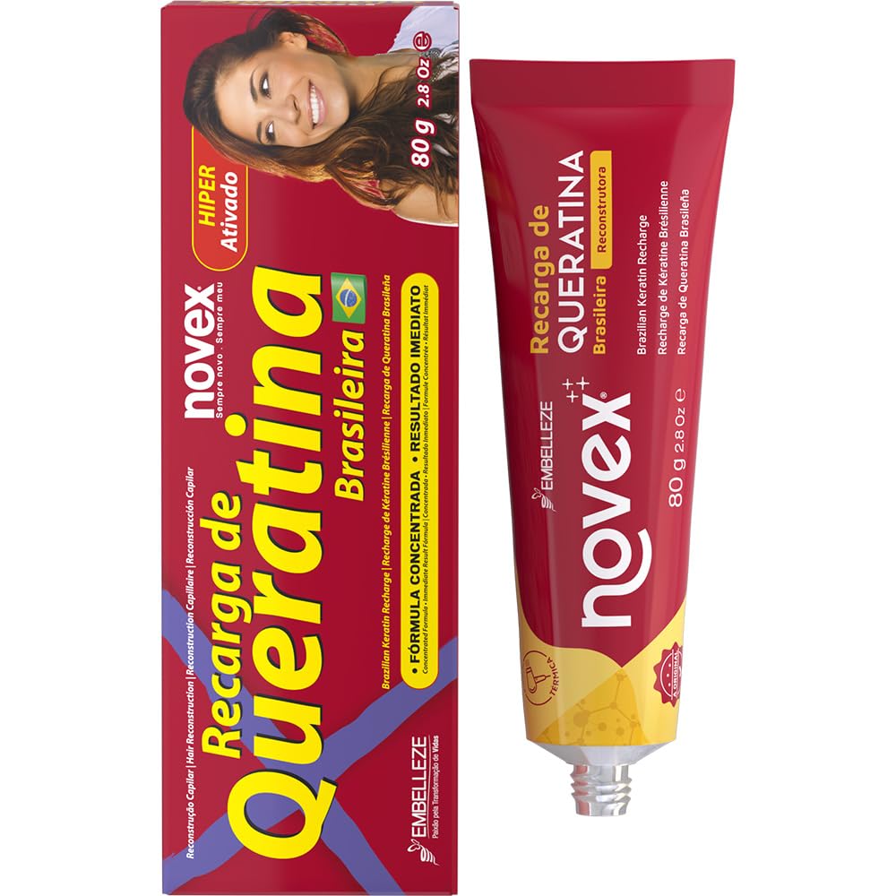 NOVEX front bottle shot showing product branding and smooth-hair promise