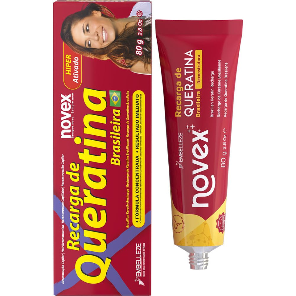 NOVEX front bottle shot showing product branding and smooth-hair promise