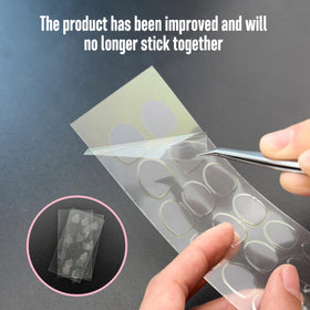 NOVO OVO applying a pre-cut sheet onto a nail bed for secure fixation benefit