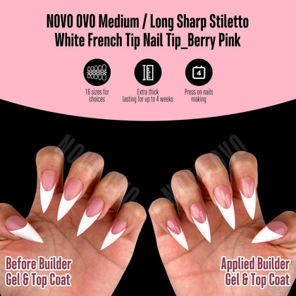NOVO OVO application setup with glue and builder gel for secure bond