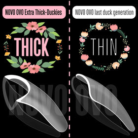 NOVO OVO close-up on soft-gel cuticle edge for comfortable fit and flexibility