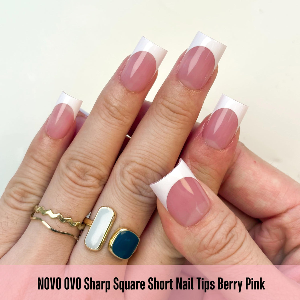 NOVO OVO close-up of pre-filed cuticle edge offering quick prep and precise fit