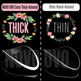 NOVO OVO close-up of double-thick free edge for stronger wear