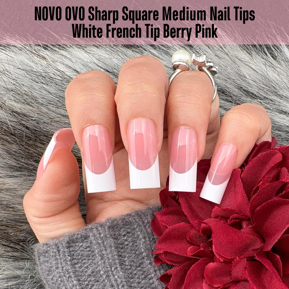 NOVO OVO close-up of medium sharp square tip highlighting texture