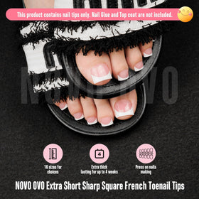 NOVO OVO close-up of sharp square tip texture showing easy polish adhesion