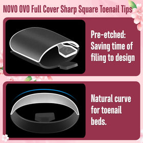 NOVO OVO close-up of pre-etched surface improving adhesion and application speed