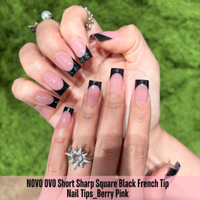 NOVO OVO pre-filed cuticle edge close-up for easy application and neat fit