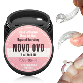 NOVO OVO front jar 30ml showing product packaging and clear gel benefit