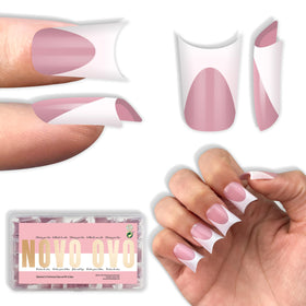 NOVO OVO front packaging showing 240-piece French duck nails and quick benefit