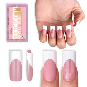 NOVO OVO front packaging showing white French tips and benefits