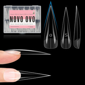 NOVO OVO front packaging showing 240pcs and 12 sizes, quick selection benefit