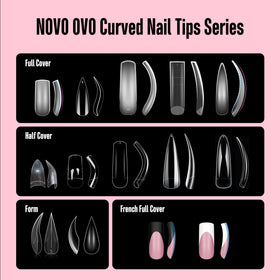 NOVO OVO Halloween manicure on model, bold talon styling for events