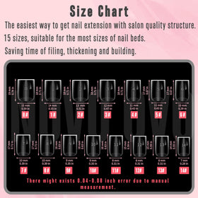 NOVO OVO salon-style manicure lifestyle shot showcasing finished square nails