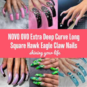 NOVO OVO scale comparison on fingertip, illustrates length and fit before trimming