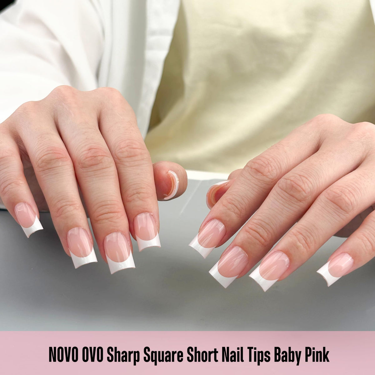 NOVO OVO pre-filed cuticle end view, super-thin edge for easy application