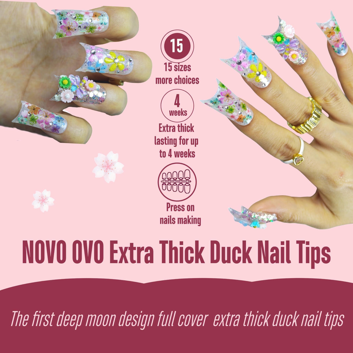 NOVO OVO laid-out size array to help find perfect fit quickly