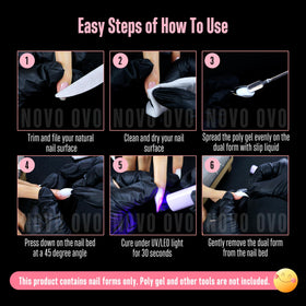 NOVO OVO layout of 14 sizes and five thumbs, wide sizing range benefit