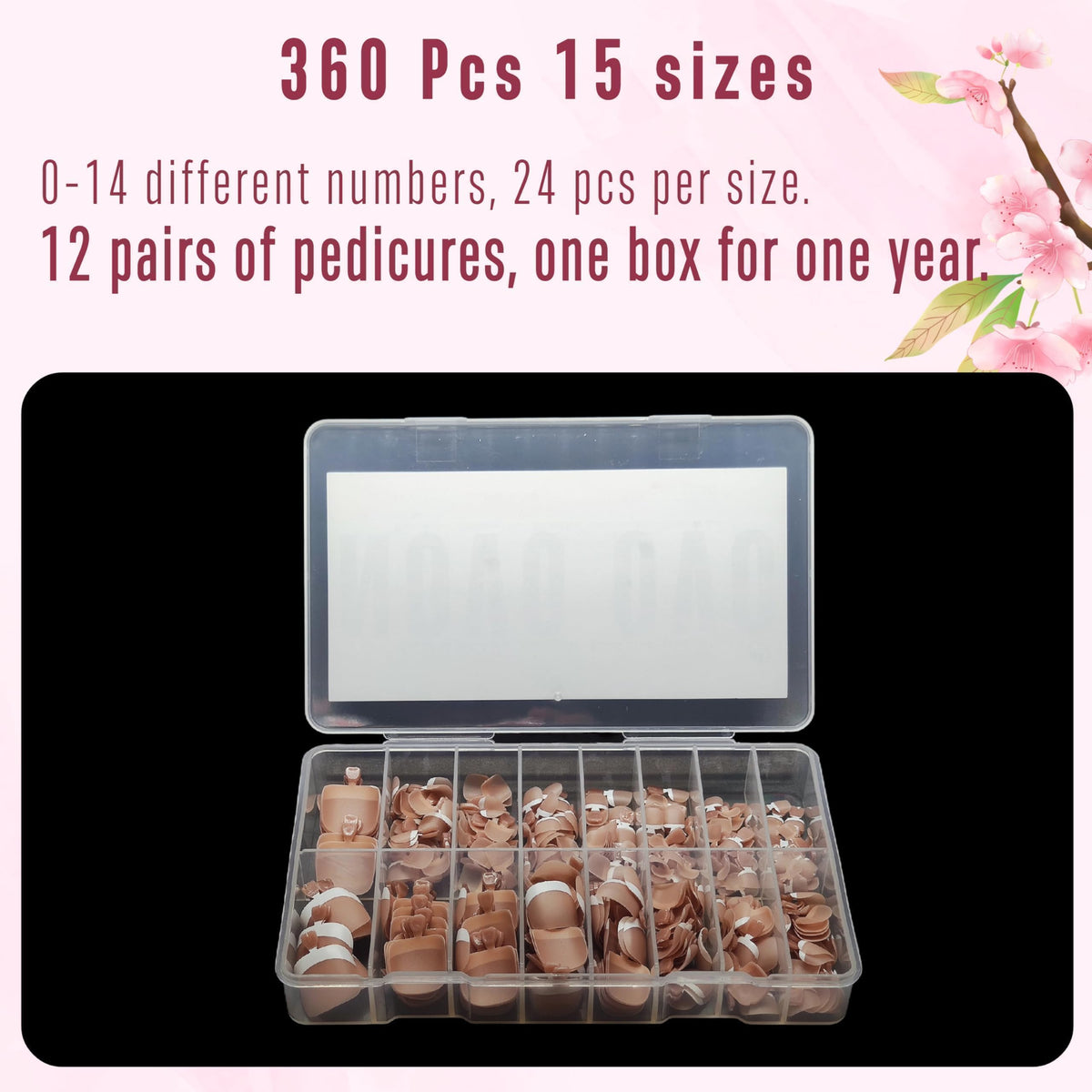 NOVO OVO layout displaying 15 sizes and big-toe options for accurate fit and variety