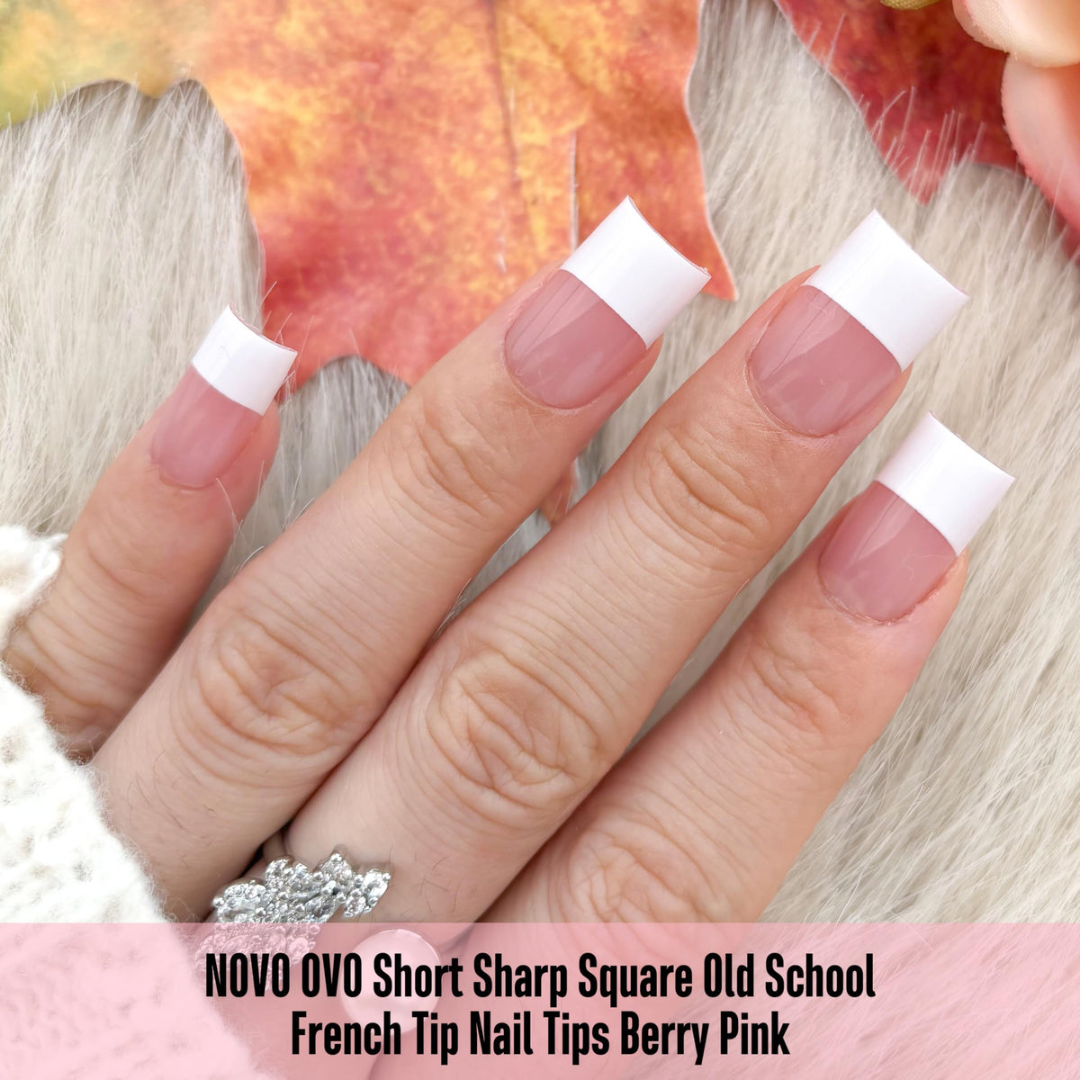 NOVO OVO layout of 15 sizes displayed to ensure accurate fit for varied nail beds