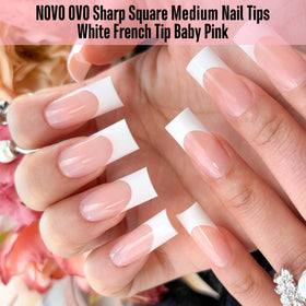 NOVO OVO layout of 15 sizes demonstrating size variety for perfect fit across nail beds