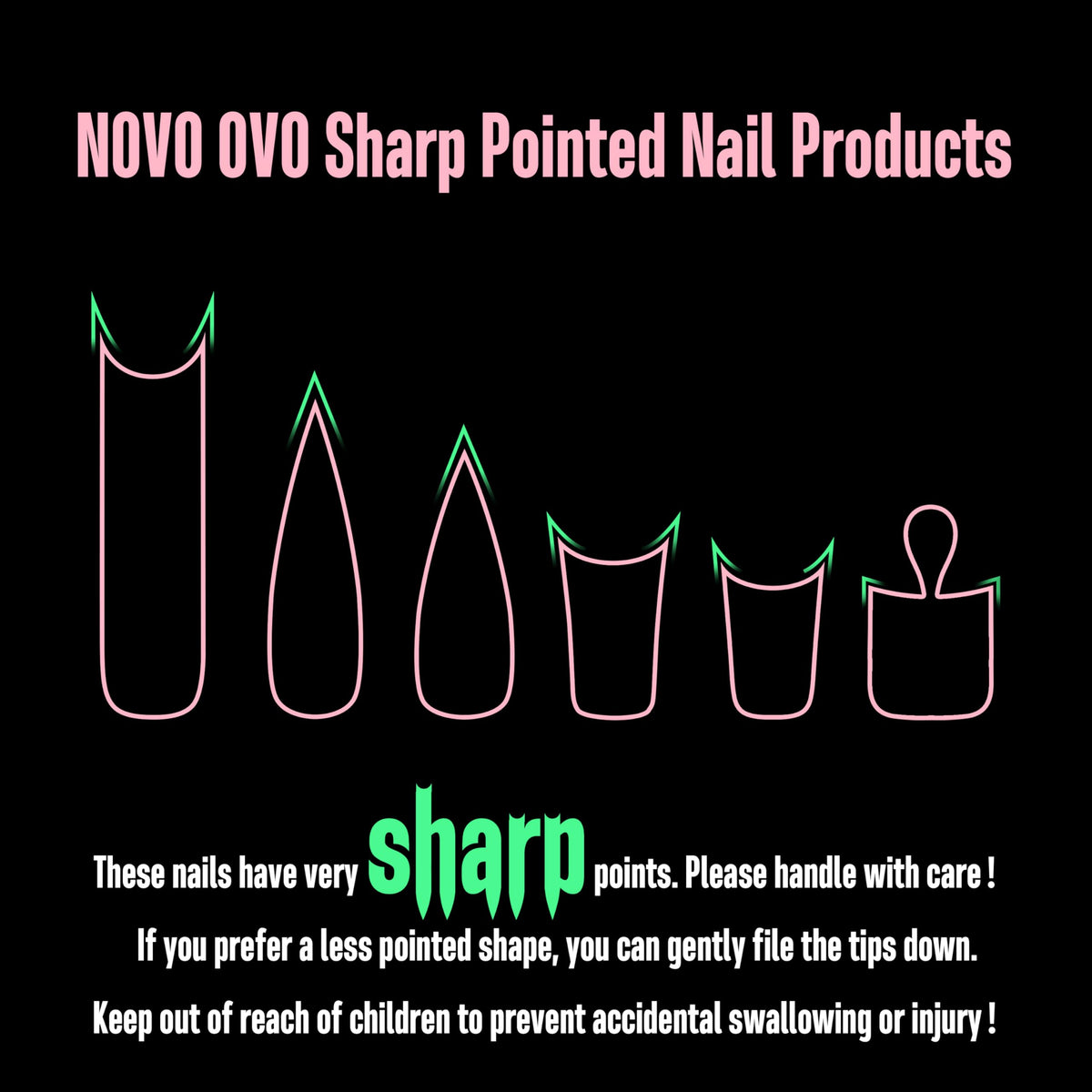NOVO OVO thick free edge detail showing stronger tip and longer wear