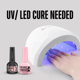 NOVO OVO premium top coat bottle showing glossy finish protection benefit