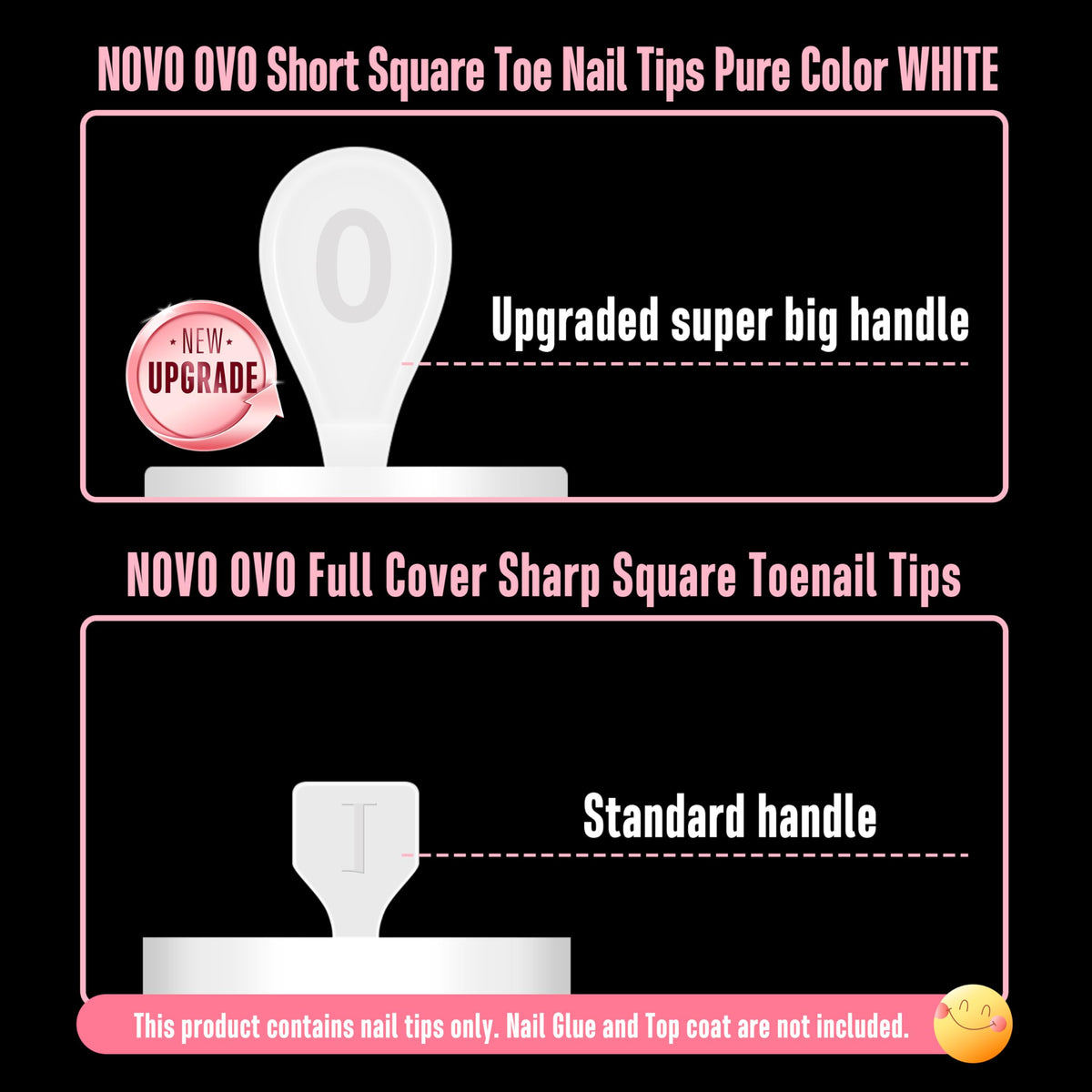 NOVO OVO product label and specs image clarifying included contents