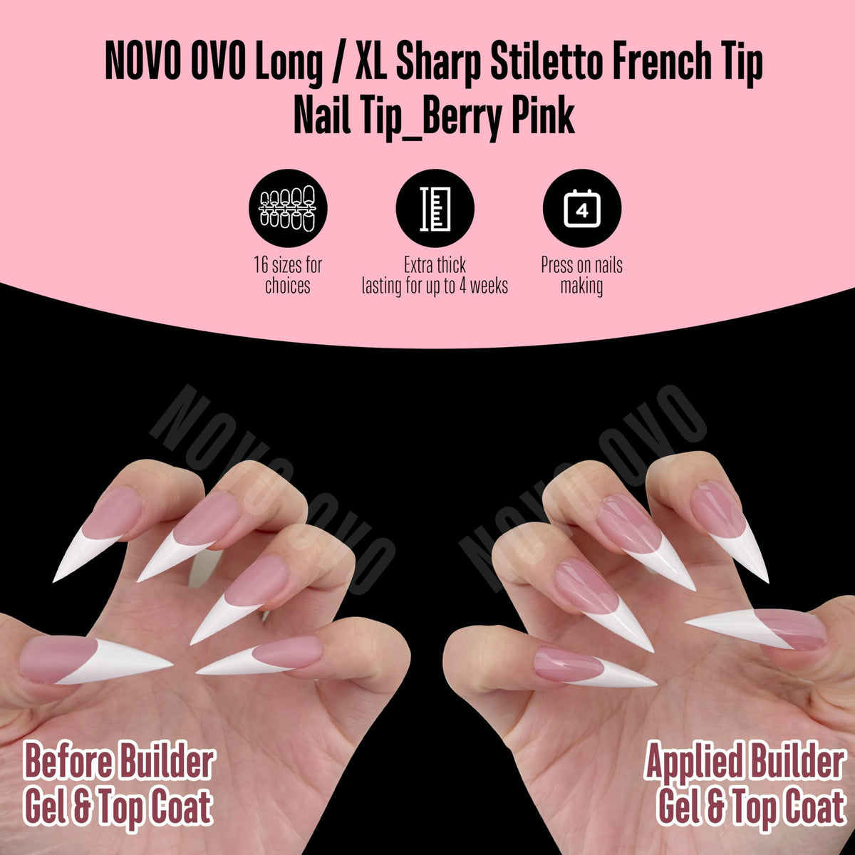 NOVO OVO longest tip beside ruler showing 35mm scale