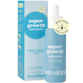 NOVOKIND front bottle shot showing clean packaging and clear water-based serum benefit