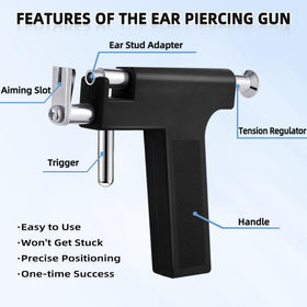 Novopiercing 316L stainless steel studs detailed for hypoallergenic use