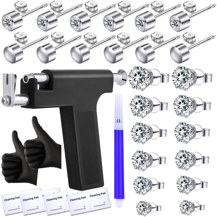 Novopiercing front packaging showing kit contents and benefits