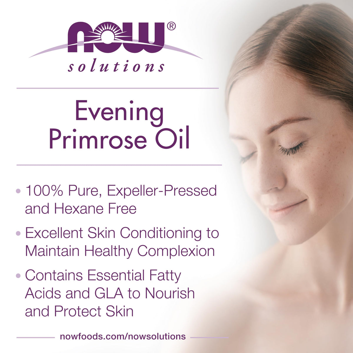 NOW Solutions oil applied to hand demonstrating nourishing skin hydration