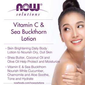 NOW Foods lotion texture close-up showing creamy consistency for fast absorption