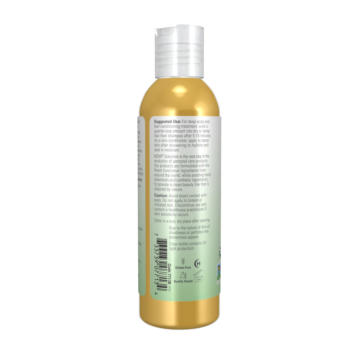 NOW Foods jojoba oil close-up drop highlighting lightweight texture and absorbency