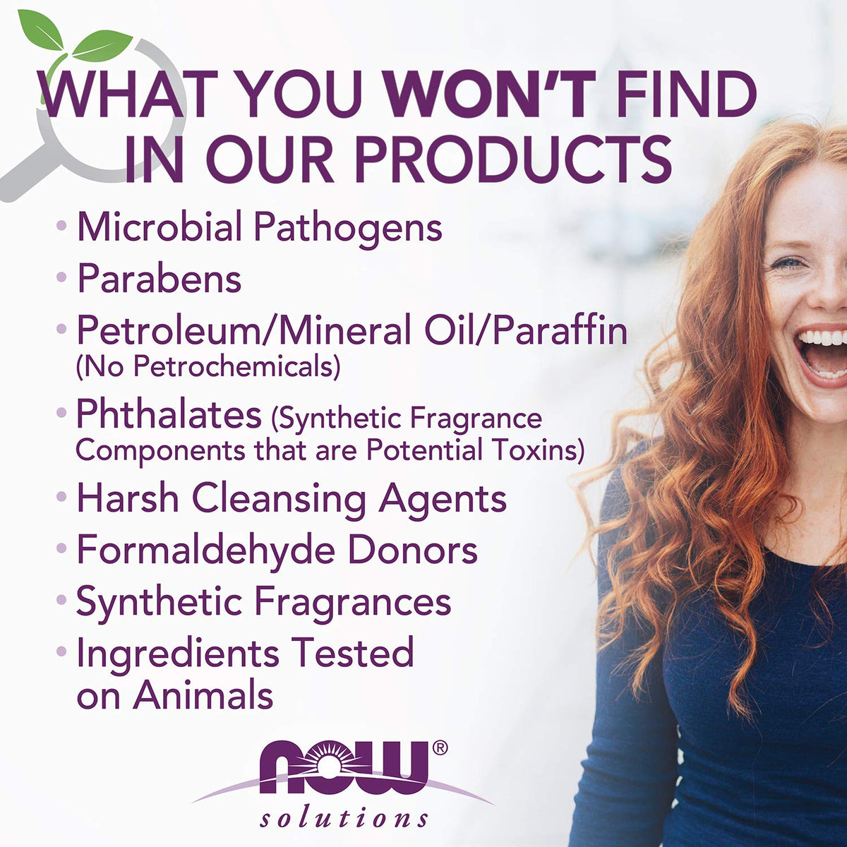 NOW Foods serum on bathroom counter showing daily routine convenience benefit