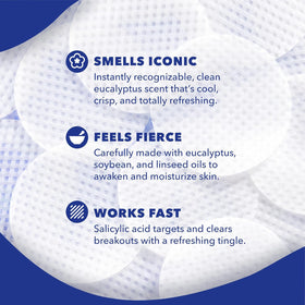 Noxzema anti-blemish pads open jar showing convenient pre-soaked pads