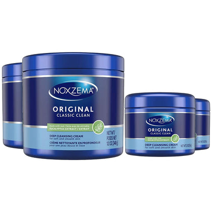 Noxzema full 12 oz jar front showing brand and classic label, convenient home supply
