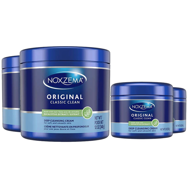 Noxzema full 12 oz jar front showing brand and classic label, convenient home supply
