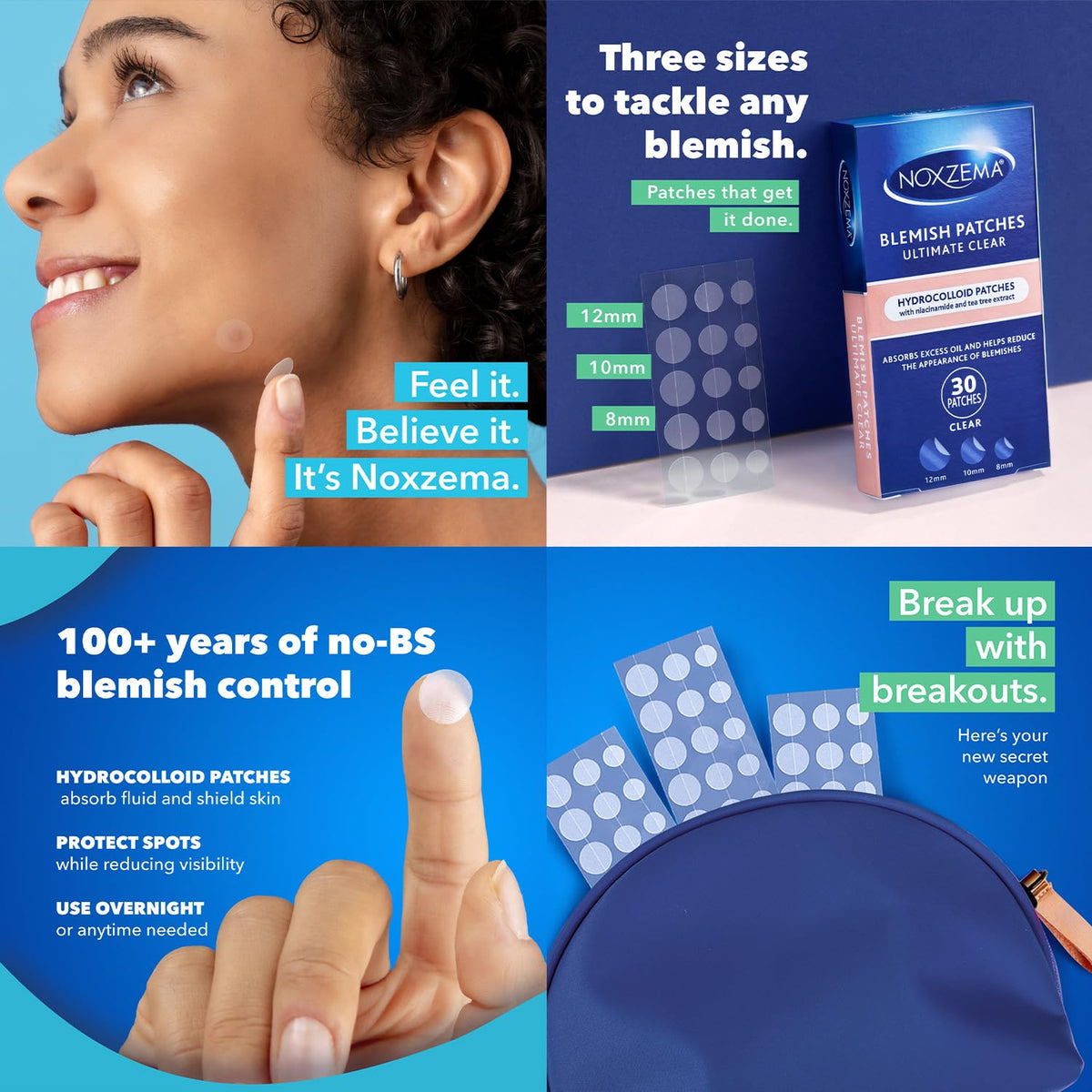 Noxzema scale and contents layout showing bundle quantity and packaging size