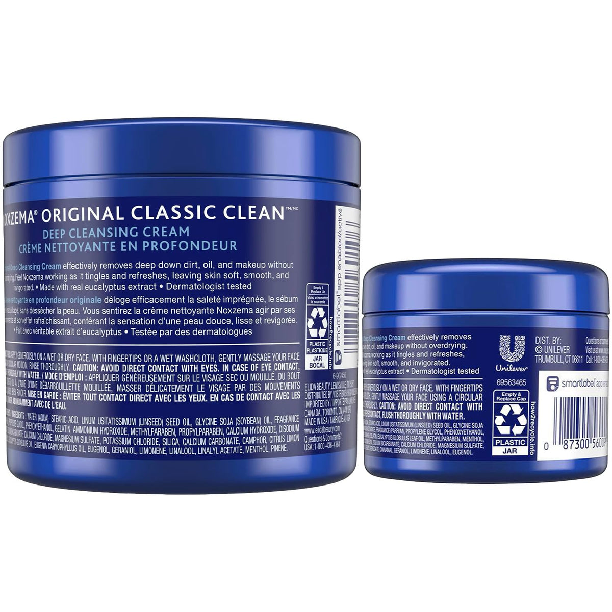 Noxzema 2 oz travel jar front displayed, brand travel-size convenience for trips