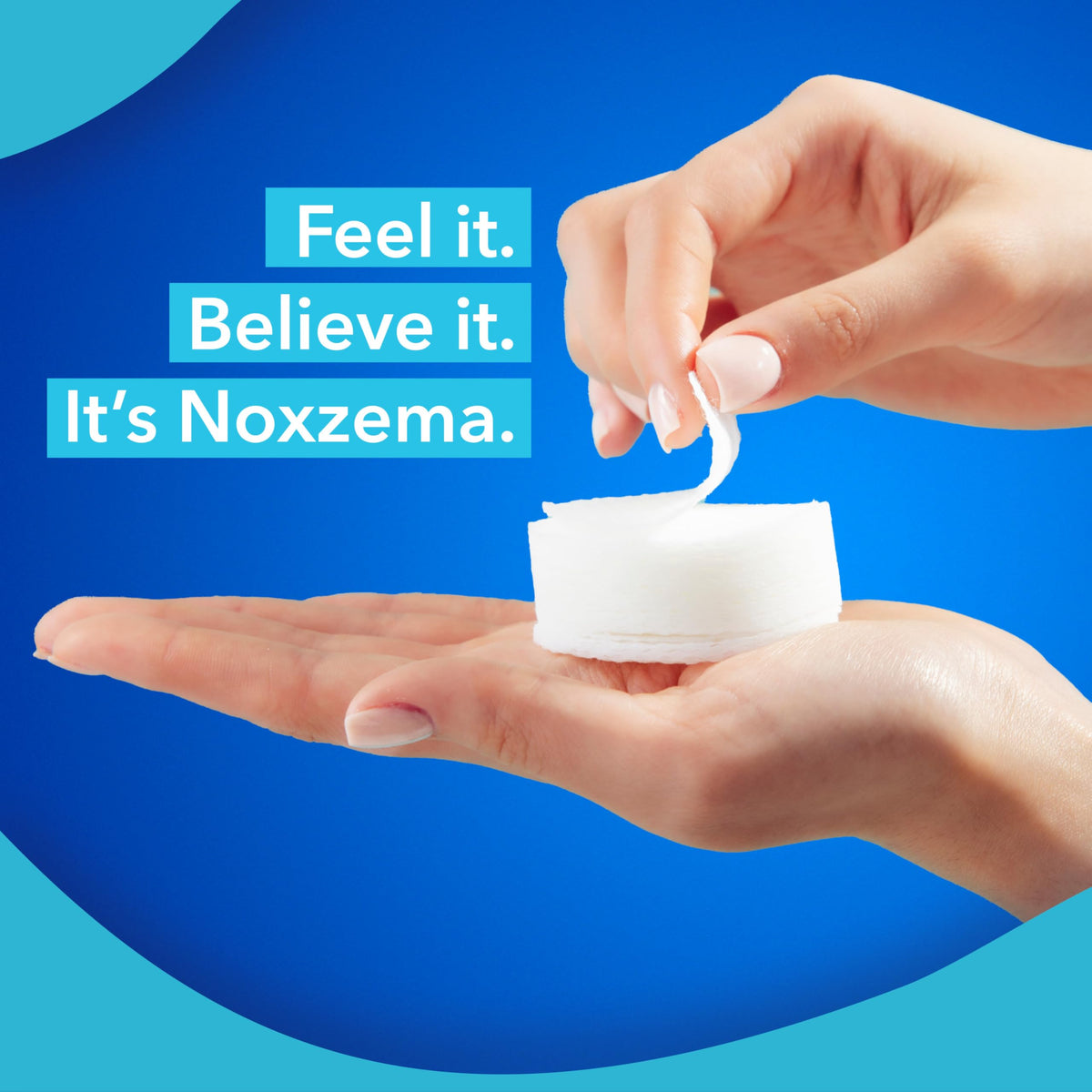 noxzema bottle held to show size and travel-friendly scale